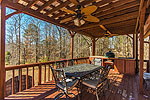 Main level covered deck w/outdoor kitchen for Green Egg  at 101 Quail Run off Moon Branch, Dadeville, AL_Lake Martin ALWaterfront homes for sale. Professional photos and tour by Go2REasssistant.com