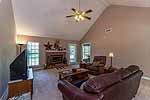 Greatroom with fireplace at 101 Steep Creek Road, Hope Hull, AL. Professional photos and tour by Go2REasssistant.com