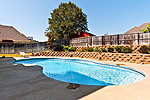 Salt water pool with fountains at 103 Scarlett Court, Prattville, AL. Professional photos and tour by Go2REasssistant.com