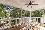 Main level covered porch at 104 Morgan Lane in Longleaf, Dadeville, AL-Lake Martin AL Waterfront homes for sale. Professional photos and tour by Go2REasssistant.com