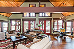 Greatroom with gas fireplace at 117 6th Street, Eclectic, AL-Lake Martin ALWaterfront homes for sale. Professional photos and tour by Go2REasssistant.com