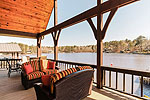Main level covered deck at 117 6th Street, Eclectic, AL-Lake Martin ALWaterfront homes for sale. Professional photos and tour by Go2REasssistant.com