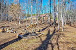 Firepit in clearing by creek at 1227 Pine Road, New Site, AL. I Shoot Houses...Professional photos and tour by Sherry Watkins at Go2REasssistant.com