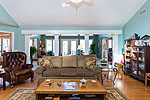 Greatroom with fireplace at 1350 Cricket Road on Sandy Creek, Dadeville, AL_Lake Martin ALWaterfront homes for sale. Professional photos and tour by Go2REasssistant.com