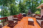 Main level deck with fireplace at 232 Paces Way in Paces Bluff, Dadeville, AL-Lake Martin AL Waterfront homes for sale. Professional photos and tour by Go2REasssistant.com