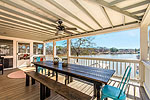 HUGE covered deck at 140 Parsons Lane on Manoy Creek, Lake Martin - Jacksons Gap  AL. I Shoot Houses... photos & tour by Go2REasssistant.com