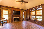 Mahogany walled den with fireplace at 1415 Milly Branch, Pike Road, AL. I Shoot Houses...photos and tour by Sherry Watkins at Go2REasssistant.com