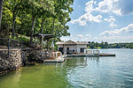 Stone sea wall and boat house at 151 N. Darby on Lake Martin, Eclectic, AL. Professional photos and tour by Go2REasssistant.com