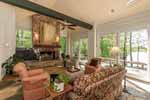 Sunny Hearth room overlooking lake at 154 Narrow Leaf in Trillium on Lake Martin, Alexander City, AL 