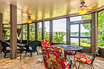 Terrace level screened patio at 155 Windward in Windermere, Lake Martin - Alexander City,  AL. I Shoot Houses... photos & tour by Go2REasssistant.com