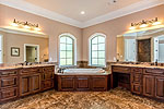 Luxurious Master Bath at 156 Walnut Point Drive in Emerald Mountain, Wetumpka, AL. Professional photos and tour by Go2REasssistant.com