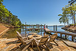 Lakeside patio at 160 Ridge Crest in The Ridge, Lake Martin - Jacksons Gap,  AL. I Shoot Houses... photos and tour by Go2REasssistant.com