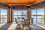Wrap-around screened porch at 160 Ridge Crest in The Ridge, Lake Martin - Jacksons Gap,  AL. I Shoot Houses... photos and tour by Go2REasssistant.com