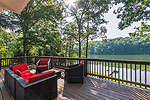 Lake side at 184 Shoreline Drive in Raintree, Lake Martin waterfront homes for sale. Photos by Go2REassistant.com