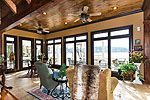 Sunroom with awesome views at 192 Whisper Wind in Windermere West, Lake Martin, Alexander City, AL. Professional photography and tour by Sherry Watkins, Go2REassistant.com