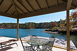 Covered deck on waterfront at 1 Tanglewood Circle, Dadeville, AL_Lake Martin ALWaterfront homes for sale. Professional photos and tour by Go2REasssistant.com