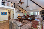 Open staircase and loft overlooking Greatroom at 232 Paces Way in Paces Bluff, Dadeville, AL-Lake Martin AL Waterfront homes for sale. Professional photos and tour by Go2REasssistant.com