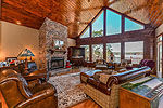Grand Greatroom with panoramic lake views at 219 Ridgeview Point, The Ridge on Lake Martin, Alexander City, AL 
