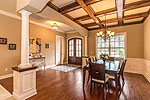 Arches, columns, coffered ceiling--just a few of the many special details throughout 223 N. Dogwood Terrace in Emerald Mountain, Wetumpka, AL.I Shoot Houses Professional photos and tour by Go2REasssistant.com