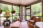 Screened porch at 2313 Midfield Drive in gated community of Midfield, Montgomery, AL. Professional photos and tour by Go2REasssistant.com