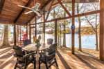 Huge screen porch with sunset views at 2406 Cedar Creek Road, Lake Martin - Alexander City,  AL. I Shoot Houses... photos and tour by Sherry Watkins at Go2REasssistant.com