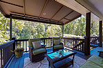 Covered deck extends living space at 249 Cottage Court in The Cottages at Marina Marin Estates, Dadeville, AL_Lake Martin ALWaterfront homes for sale. I Shoot Houses...Professional photos and tour by Sherry Watkins at Go2REasssistant.com