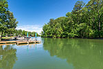 Panoramic views from dock at 249 Cottage Court in The Cottages at Marina Marin Estates, Dadeville, AL_Lake Martin ALWaterfront homes for sale. I Shoot Houses...Professional photos and tour by Sherry Watkins at Go2REasssistant.com