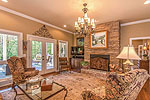 Grand greatroom with fireplace at 261 Cottage Court in The Cottages at Marina Marin Estates, Dadeville, AL_Lake Martin ALWaterfront homes for sale. Professional photos and tour by Go2REasssistant.com