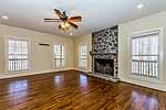 Greatroom with fireplace at 287 Cottage Court in The Cottages at Marina Marin Estates, Dadeville, AL_Lake Martin ALWaterfront homes for sale. I Shoot Houses...Professional photos and tour by Sherry Watkins at Go2REasssistant.com