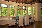 Dining Room at Longer House Ridge Run, The Ridge, Alexander City, AL on beautiful Lake Martin. Professional photos and tour by Go2REasssistant.com