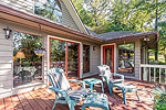 Main level deck at 297 Wood Sorrell Way in River Oaks, Jacksons Gap, AL. Professional photos and tour by Go2REasssistant.com