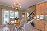 Breakfast area overlooking pool at 400 Wiltshire in Towne Lakes, Montgomery, AL. Professional photos and tour by Go2REasssistant.com