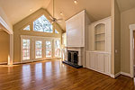 Vaulted ceiling in Greatroom at 419 Pine Point Circle in Trillium, Lake Martin - Jacksons Gap,  AL. Professional photos and tour by Go2REasssistant.com