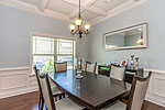 Separate Dining Room with coffered ceiling at 440 New Providence Way, Pike Road, AL. Professional photos and tour by I Shoot Houses at Go2REassistant.com