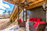 Terrace level covered patio at 460 McCain Rd #4, in The Cottages at Honeysuckle, Eclectic, AL-Lake Martin AL Waterfront homes for sale. I Shoot Houses...Professional photos and tour by Sherry Watkins at Go2REasssistant.com