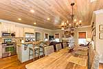 Open Kitchen, Dining and Keeping Room at 47 Woodridge Avenue in Welch Cove at The Waters, Pike Road, AL. Professional photos and tour by Go2REasssistant.com