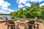 Lake side fire pit at 48 Sweet Bay in Trillium, Lake Martin - Jacksons Gap,  AL. Professional photos and tour by Go2REasssistant.com