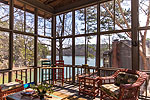 View from Guesthouse screened porch at 65 Jasmine Lane, Tallassee, Lake Martin - Alexander City,  AL. I Shoot Houses... photos & tour by Go2REasssistant.com