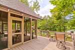Deck view at 75 Sweet Bay in Trillium, Lake Martin waterfront homes for sale. Photos by Go2REassistant.com