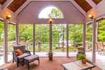 Huge screened porch off greatroom at 75 Sweet Bay in Trillium, Lake Martin waterfront homes for sale. Photos by Go2REassistant.com