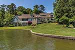 Lake side at 82 Shady Wood in Willow Point, Lake Martin waterfront homes for sale. Photos by Go2REassistant.com