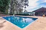 Swimming pool & boathouse at 925 Timber Cove on Manoy Creek, Lake Martin -  Jacksons Gap,  AL. I Shoot Houses... photos & tour by Go2REasssistant.com