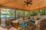 Huge covered deck at Cedar Point, Lake Martin - Equality,  AL. I Shoot Houses... photos & tour by Go2REasssistant.com