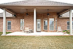 Large covered patio at 9766 Faversham Ct, Lochshire, Pike Road, AL. Professional photos and tour by Go2REasssistant.com