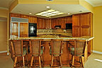 Room for everyone at the breakfast bar at 188 Mountain View Lane, Still Waters Golf Community, Lake Martin - Alexander City, AL. Professional photos and tour by Go2REasssistant.com