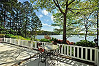 Lakeside view at 136 Oaks Point, Jacksons Gap, AL on beautiful Lake Martin. Professional photos and tour by Go2REasssistant.com
