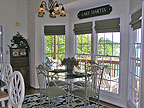 Breakfast Nook at 1005 Smith Mountain Drive, Jacksons Gap, AL on beautiful Lake Martin. Professional photos and tour by Go2REasssistant.com