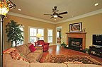 Living room with fireplace at 8207 Stonewall Ct in Sturbridge, Montgomery, AL. Professional photos and tour by Go2REasssistant.com