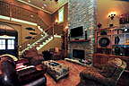 Greatroom at 421 Windy Wood, Windermere West, Lake Martin, Alexander City, AL. Professional photography and tour by Sherry Watkins, Go2REassistant.com
